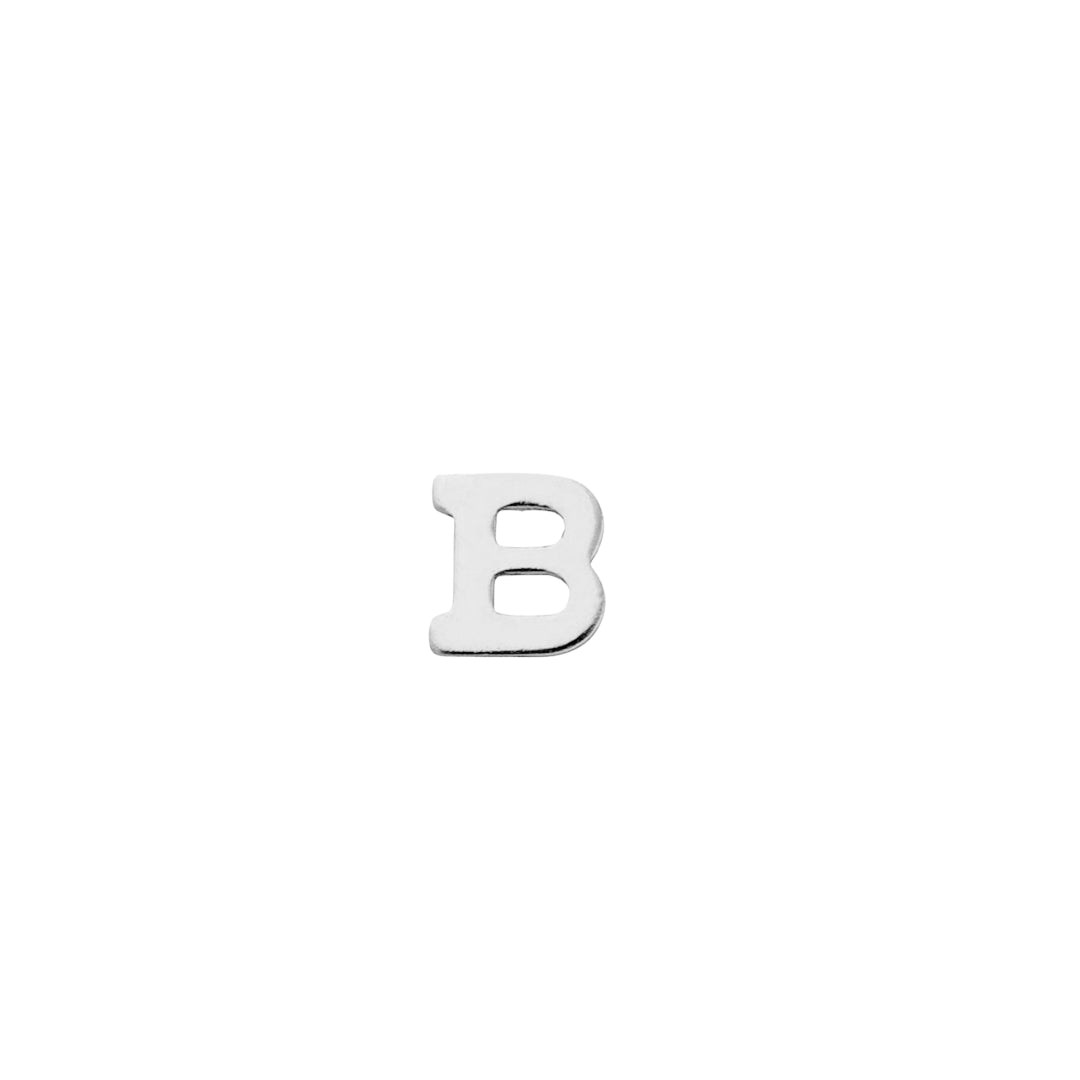 Classic Silver Letter B (Included)