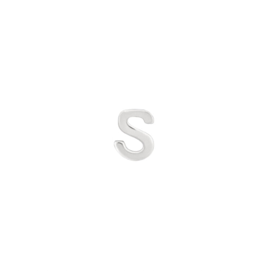 Silver Petite Letter S