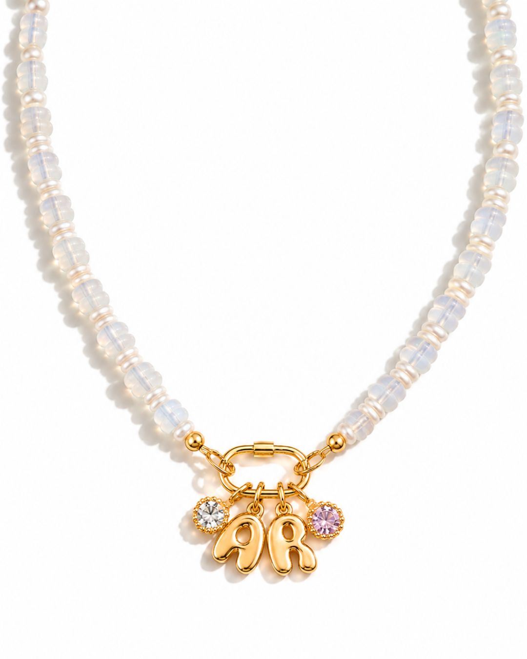 Opaline Charm Holder Necklace