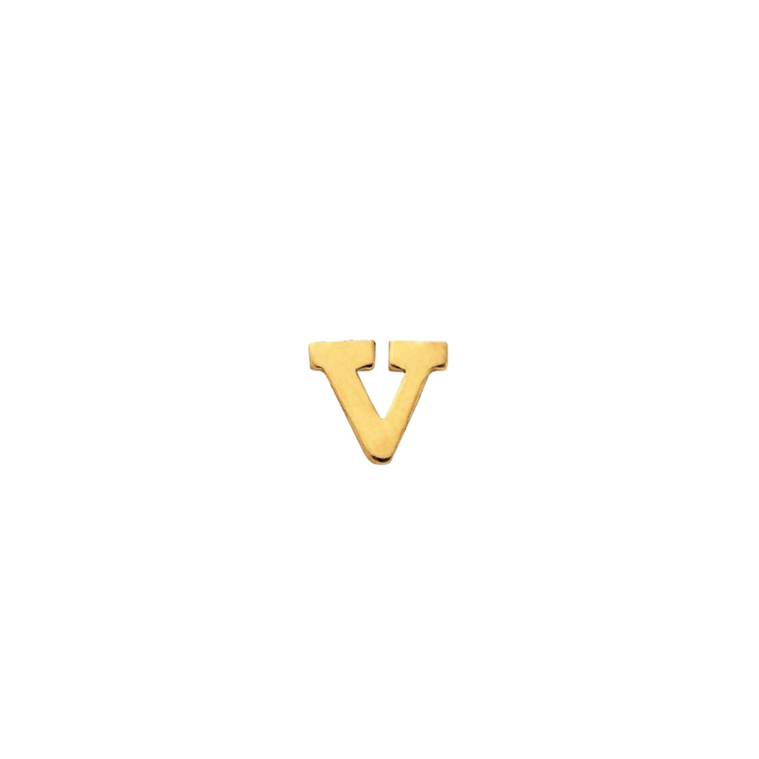 Classic Gold Letter V
