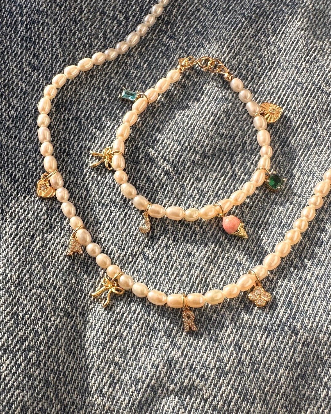 Pearl Charm Bracelet