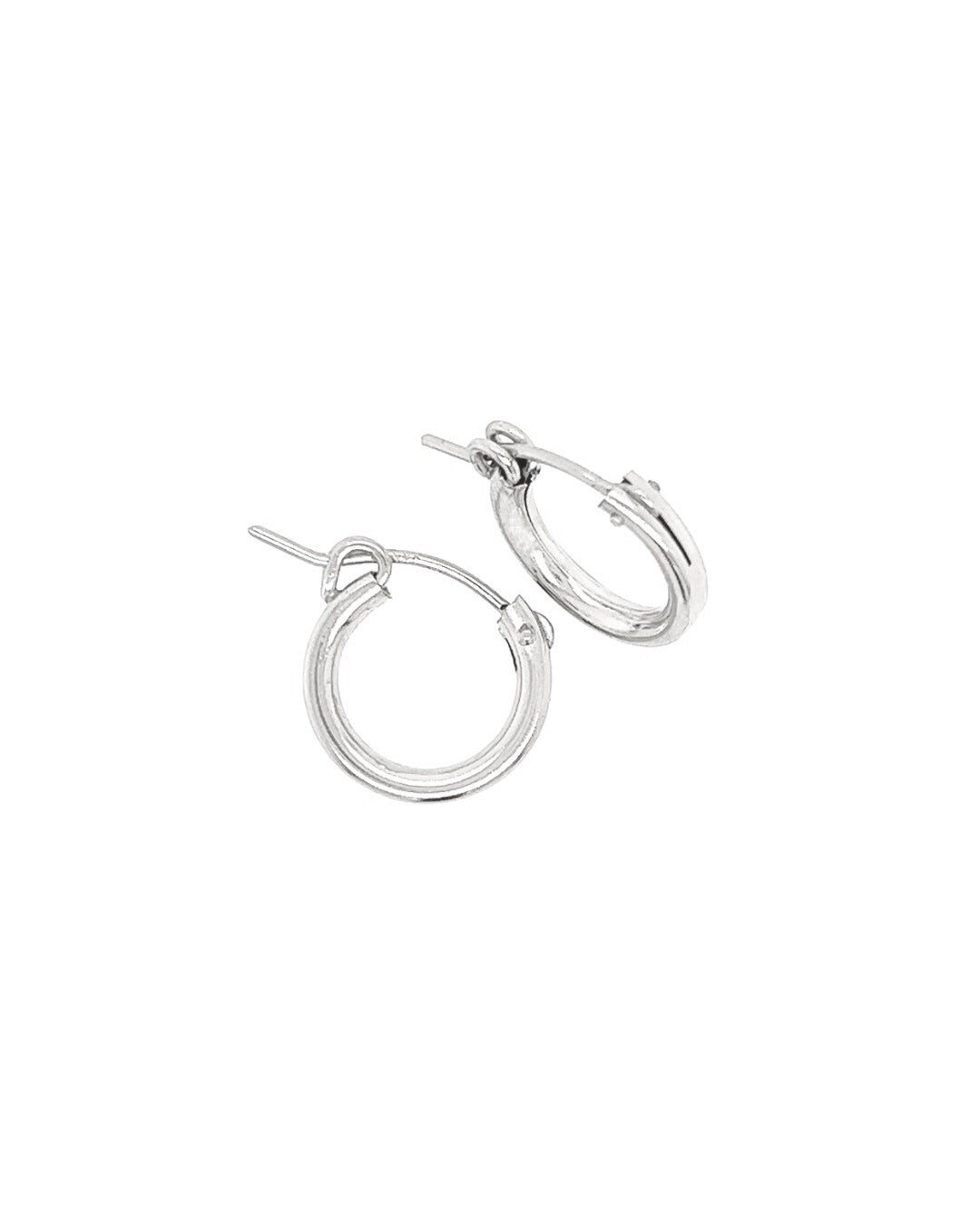 Sterling Silver Huggie Hoops Earrings. Made in Australia. 