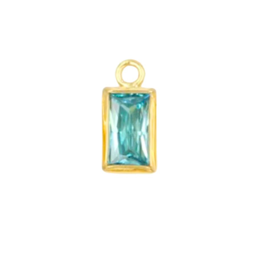 Gold December Birthstone (Baguette)