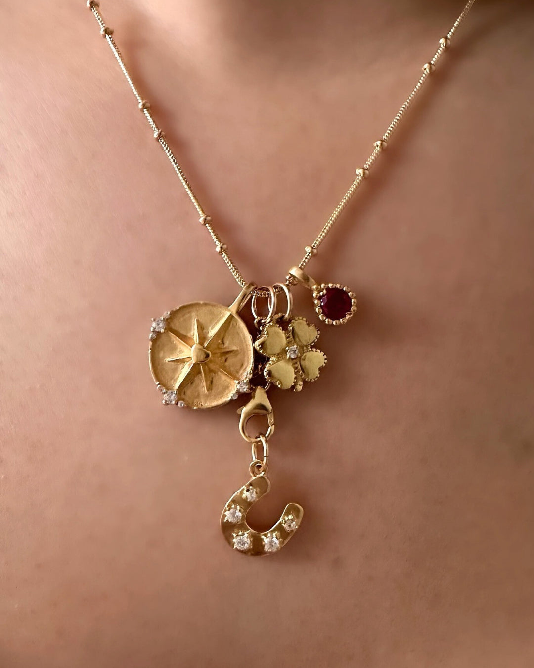 Gold Beaded Necklace