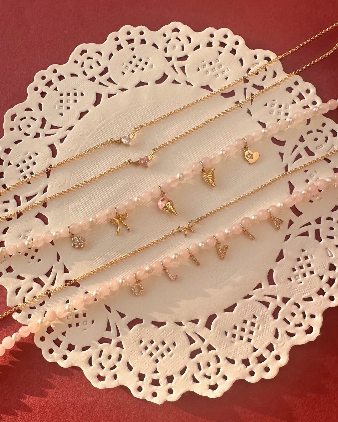 Gold Mini Bow Choker