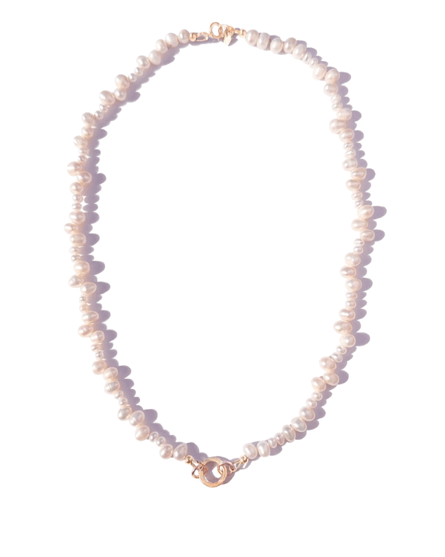 Pearl Charm Holder Necklace