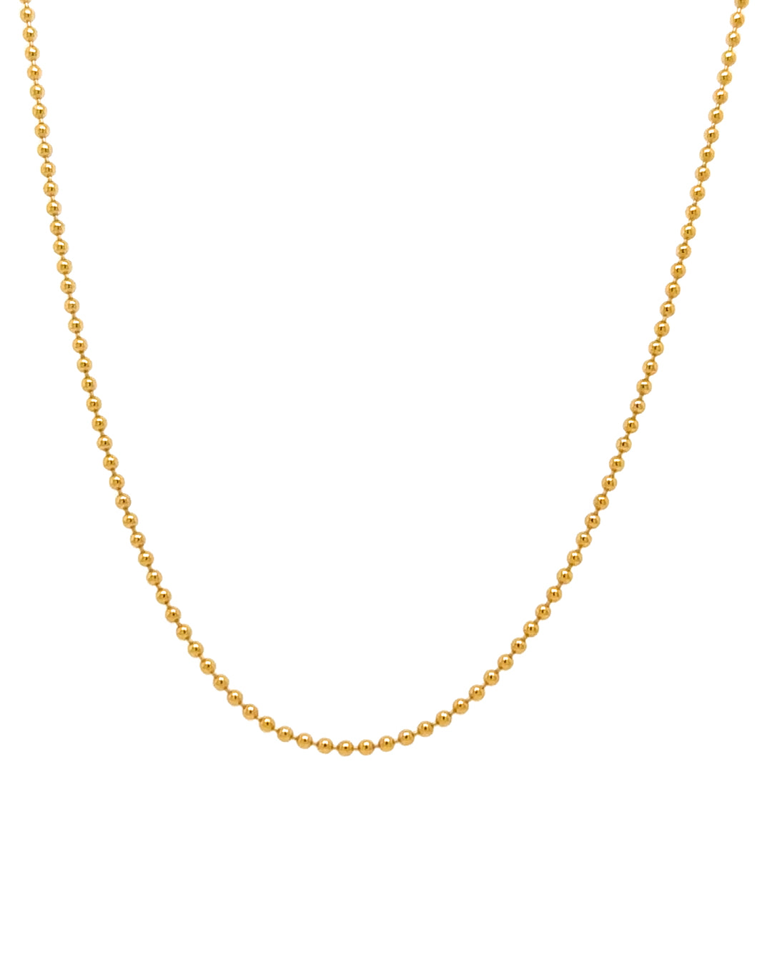 14k gold fill adjustable bead charm necklace chain. Compatible with our Charm Story Charms. Made in Australia. 