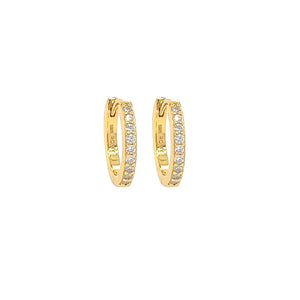 Classic Pave Hoops