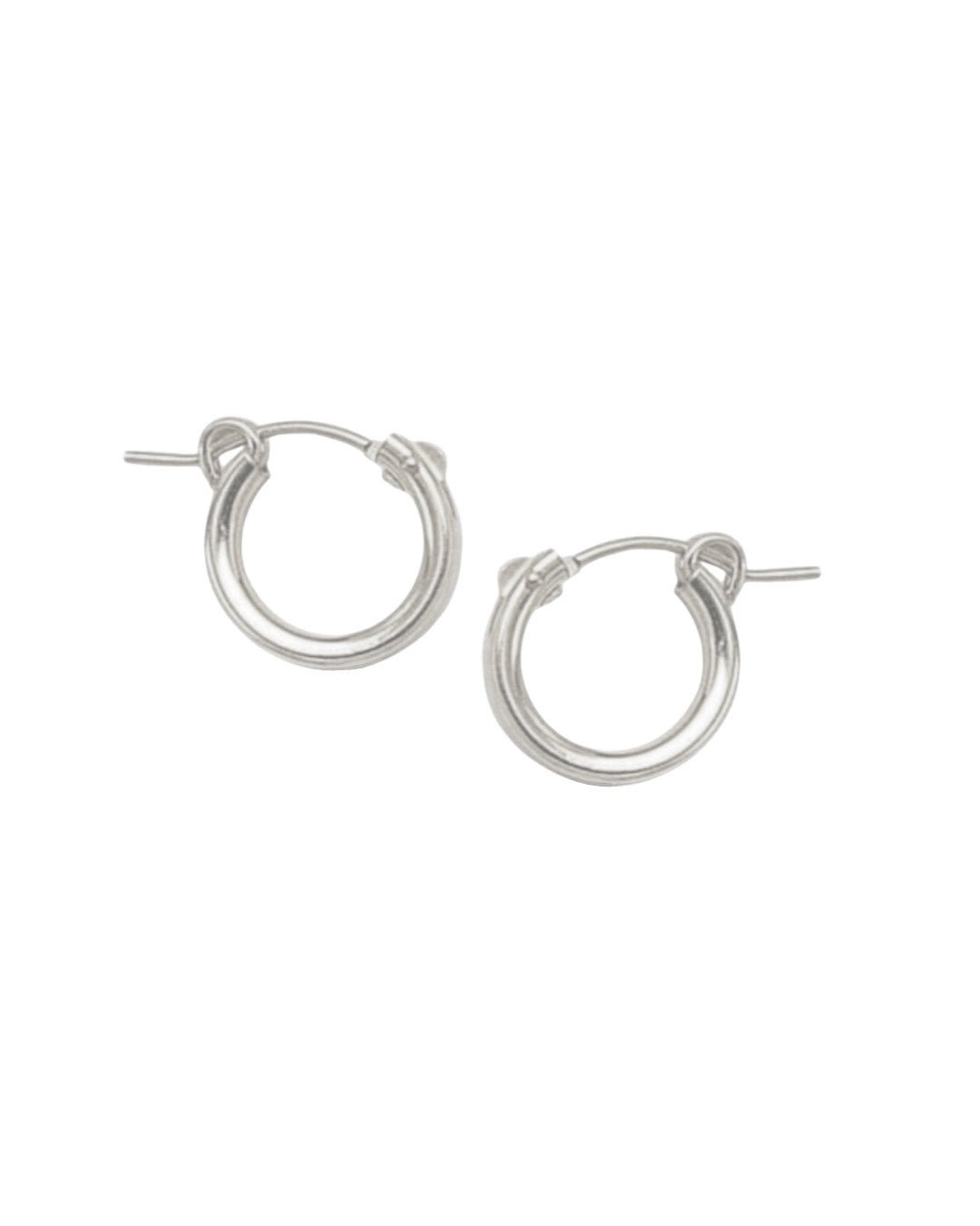 Sterling Silver Mini Huggie Hoops Earrings. Made in Australia. 