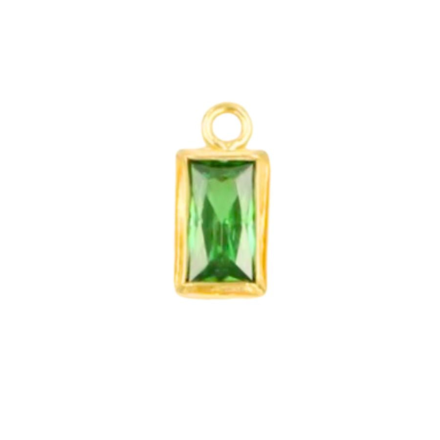 Gold May Birthstone (Baguette)