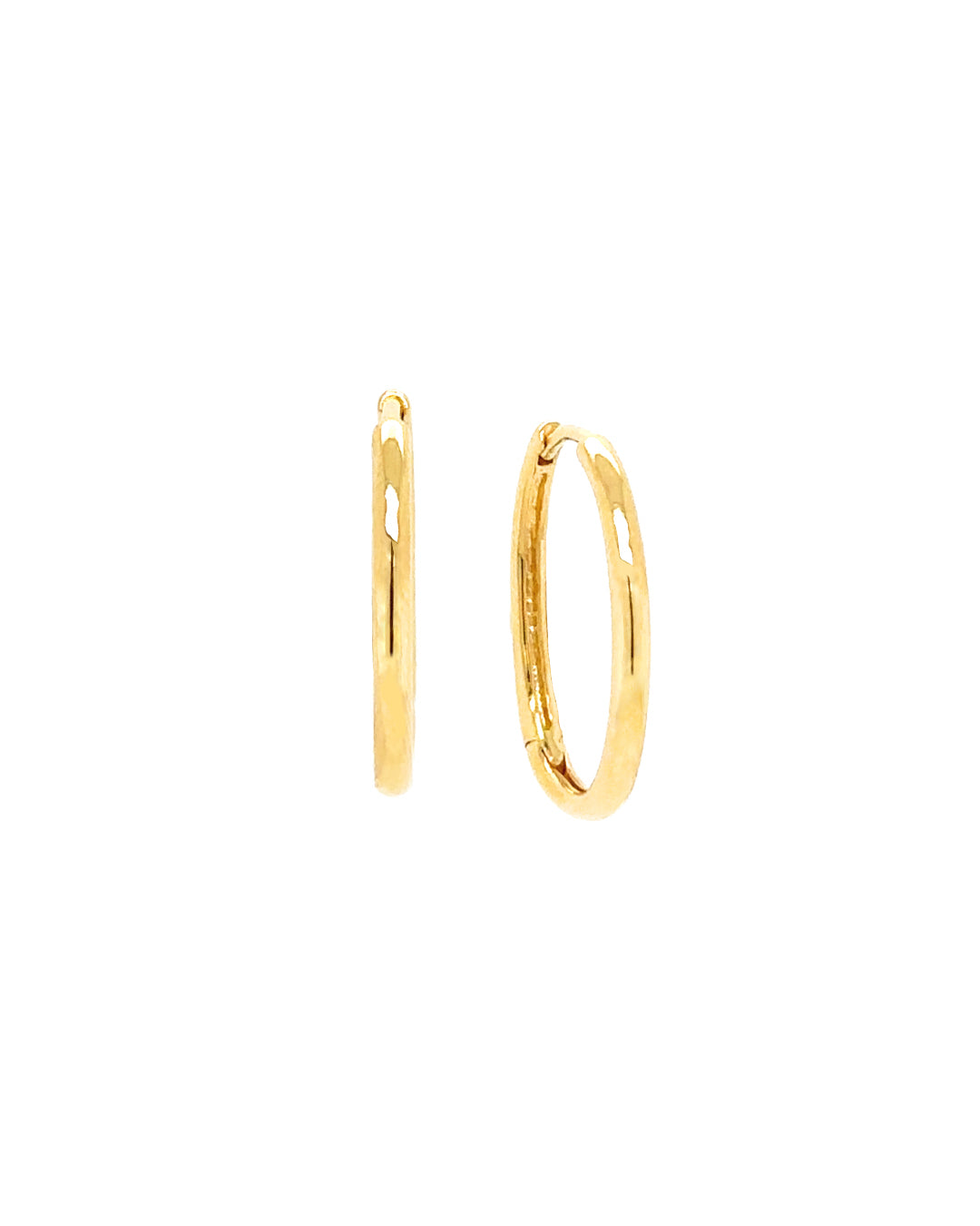 Gold Reverie Oval Hoops