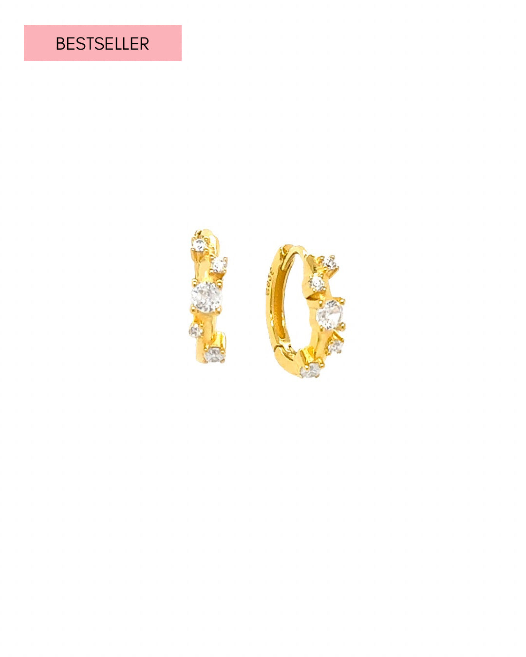 Dainty Stellar Cluster Huggies with alternating organic crystal design along the front.