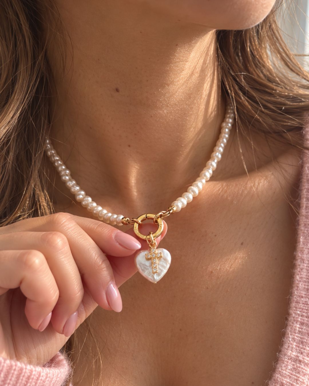 Mini Pavé Cross Pendant