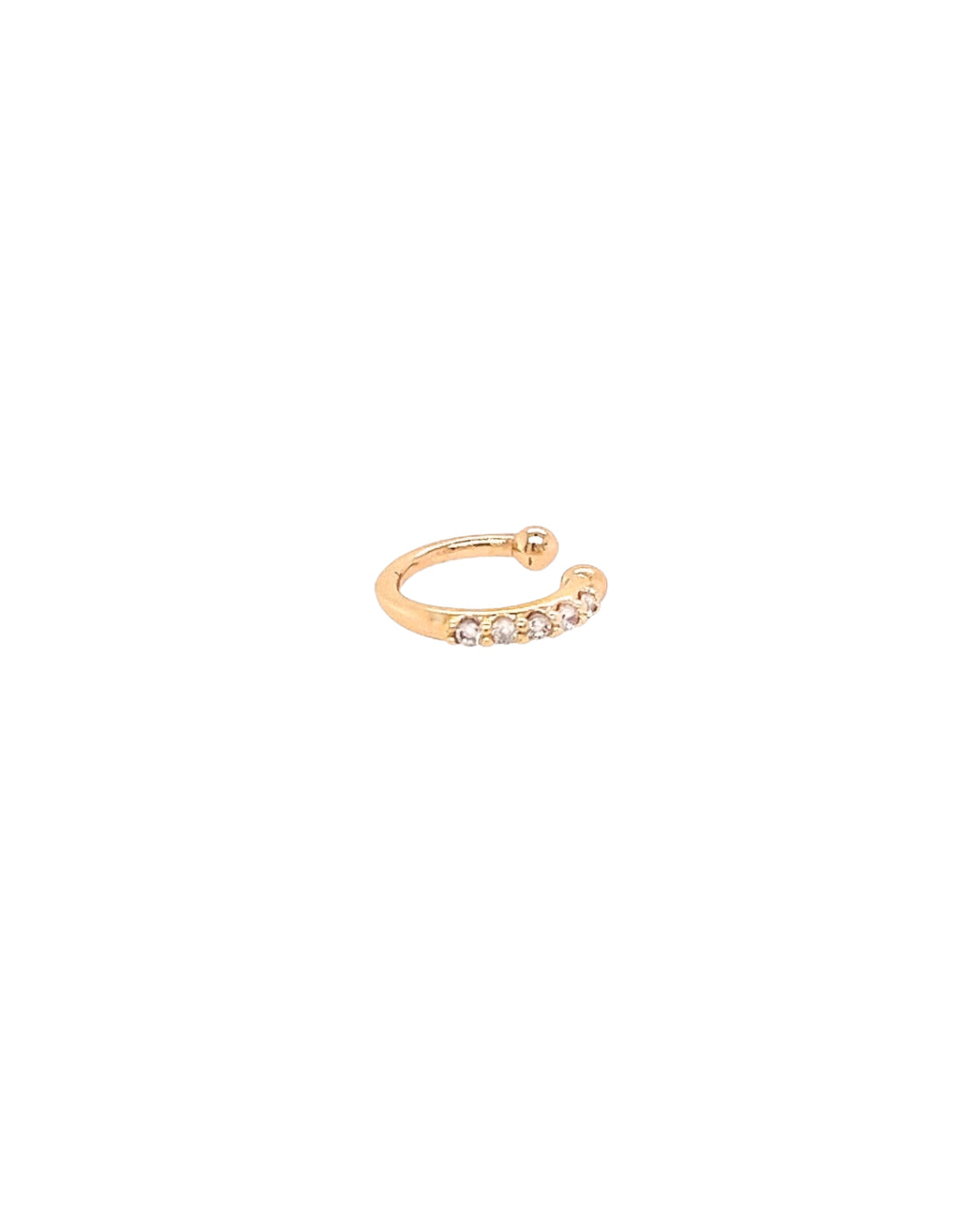 Gold Classic Pave Ear Cuff