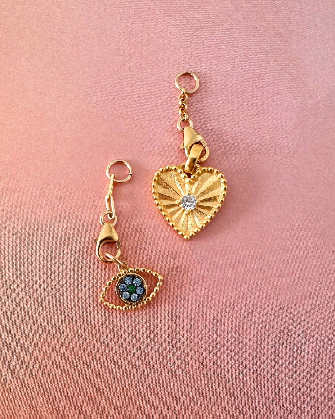 Romyli 2cm Pendant Connector in paperclip and rolo style with clasp, designed for layering and swapping pendants