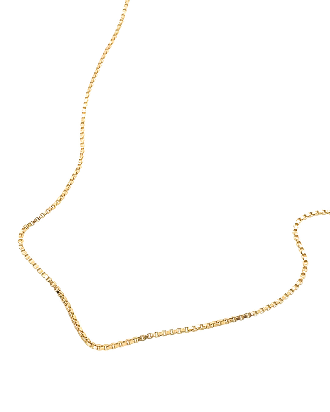 14k yellow gold fill box chain necklace