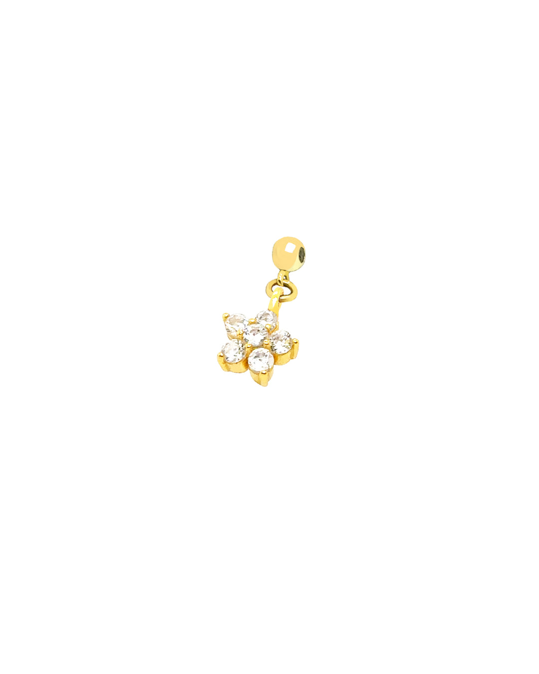 14k gold fill Flora Charm.