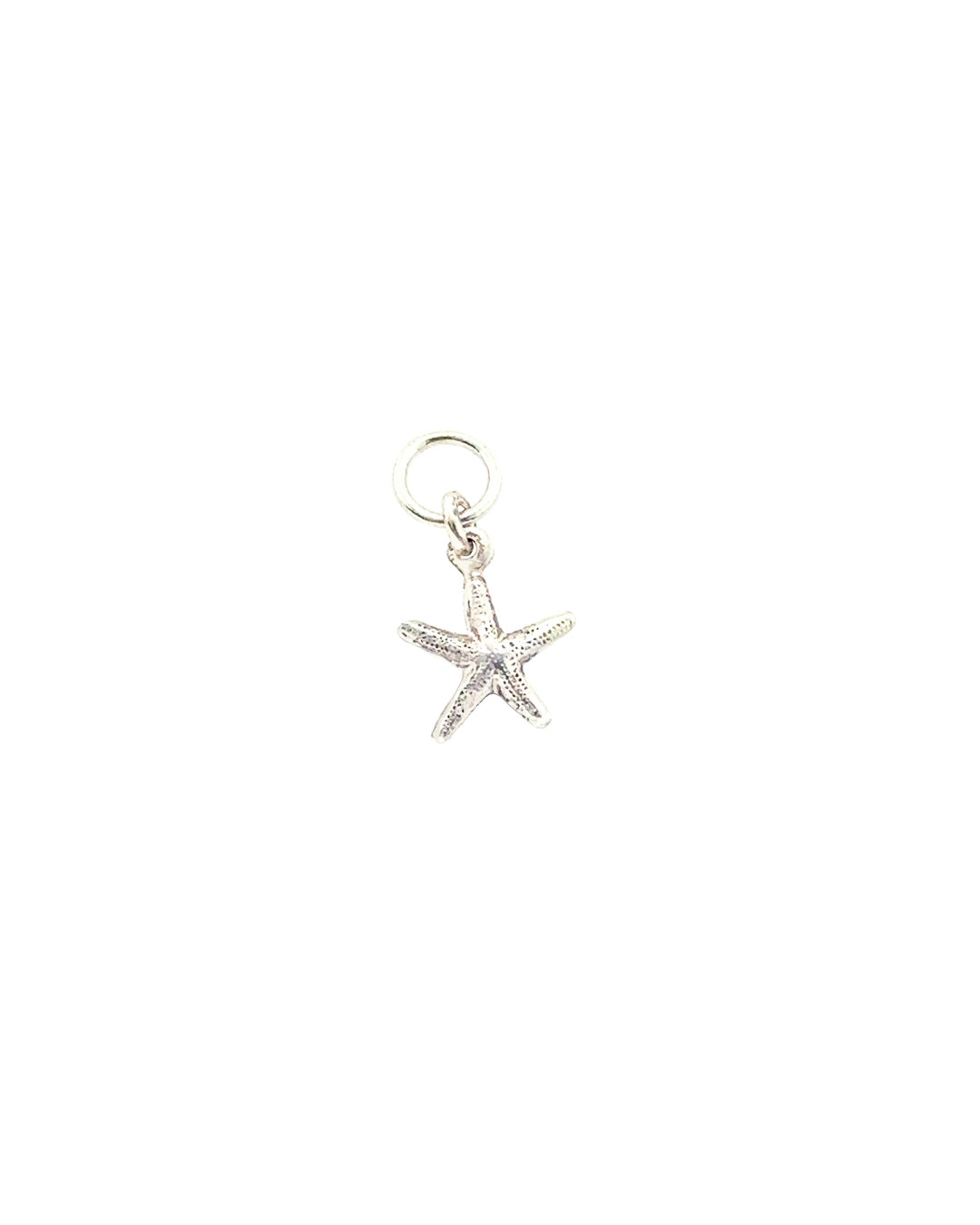 Sterling silver starfish earring charms for Huggie hoops earrings. Made in Australia. 