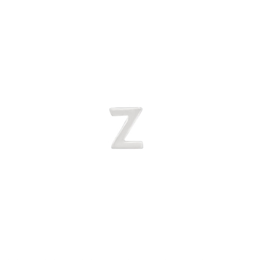 Silver Petite Letter Z