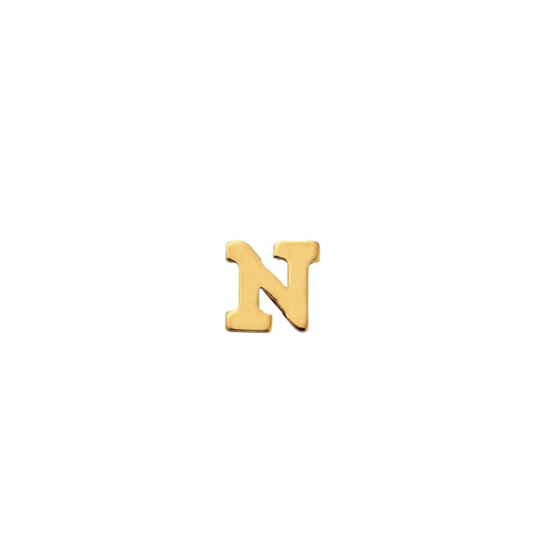 Classic Gold Letter N