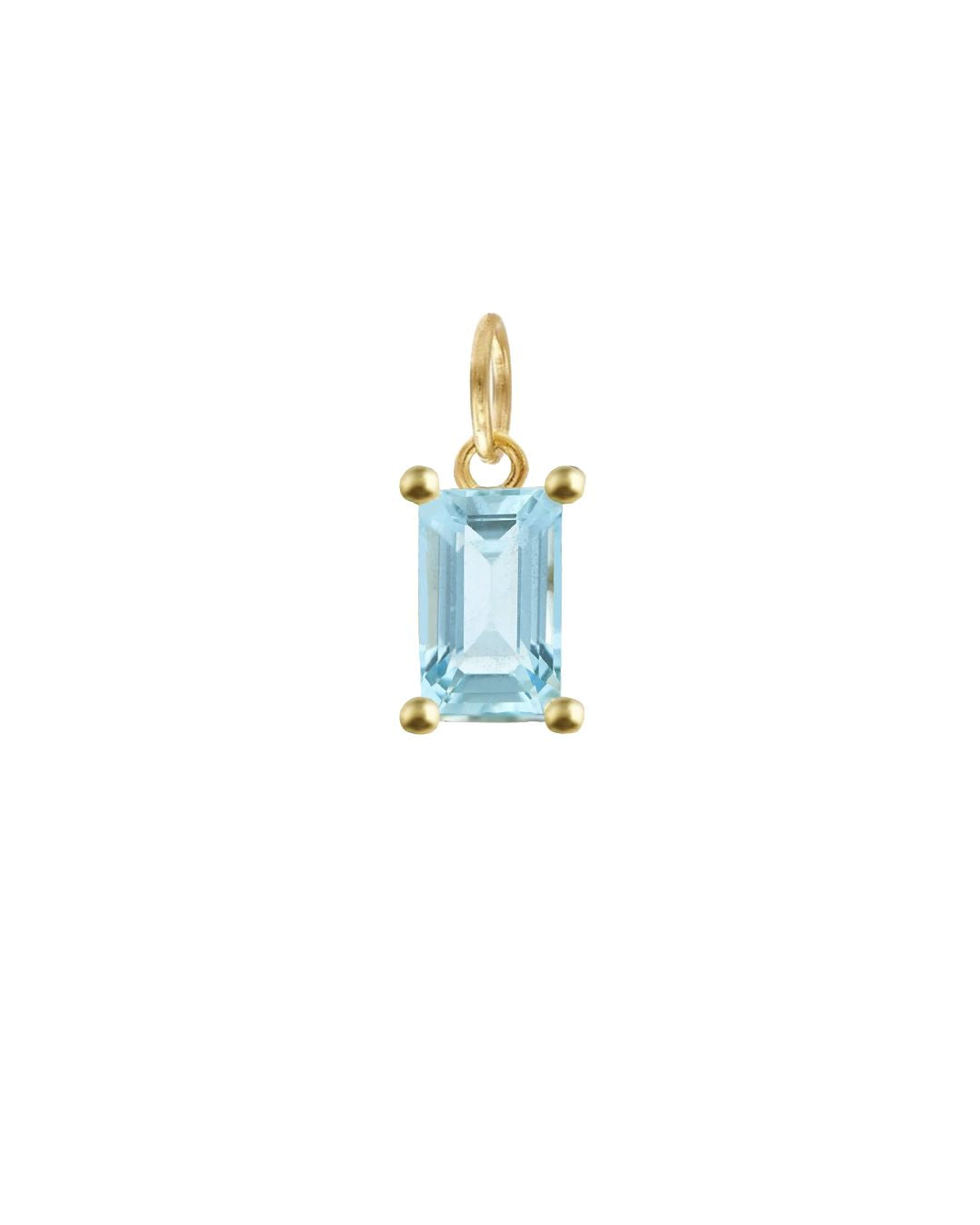 Aquamarine Baguette Charm