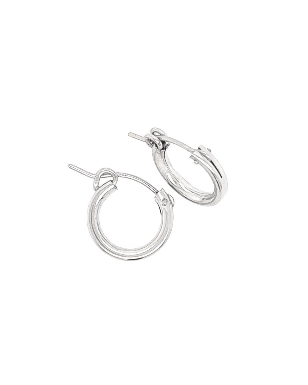 Sterling Silver Huggie Hoops Earrings. Made in Australia. 