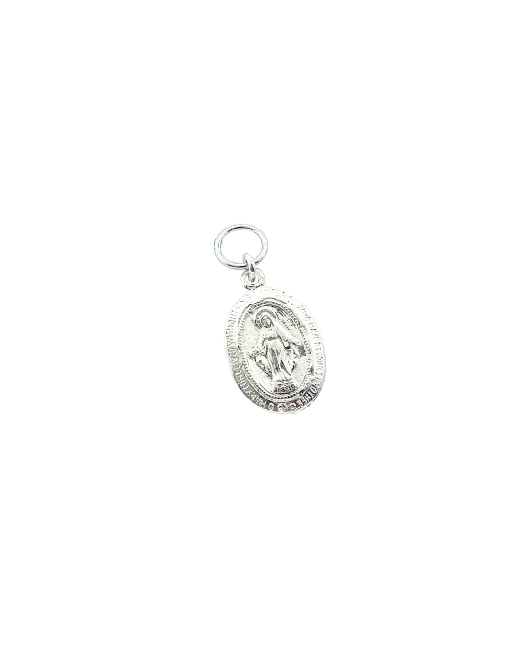 Sterling silver sacred Saint Virgin Mary Catholic Religious talisman religion earring charms for Huggie hoops earrings. Made in Australia. 