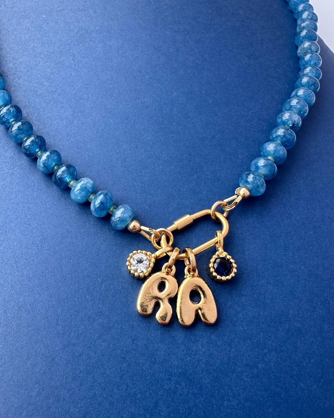 Dusk Jade Charm Holder Necklace