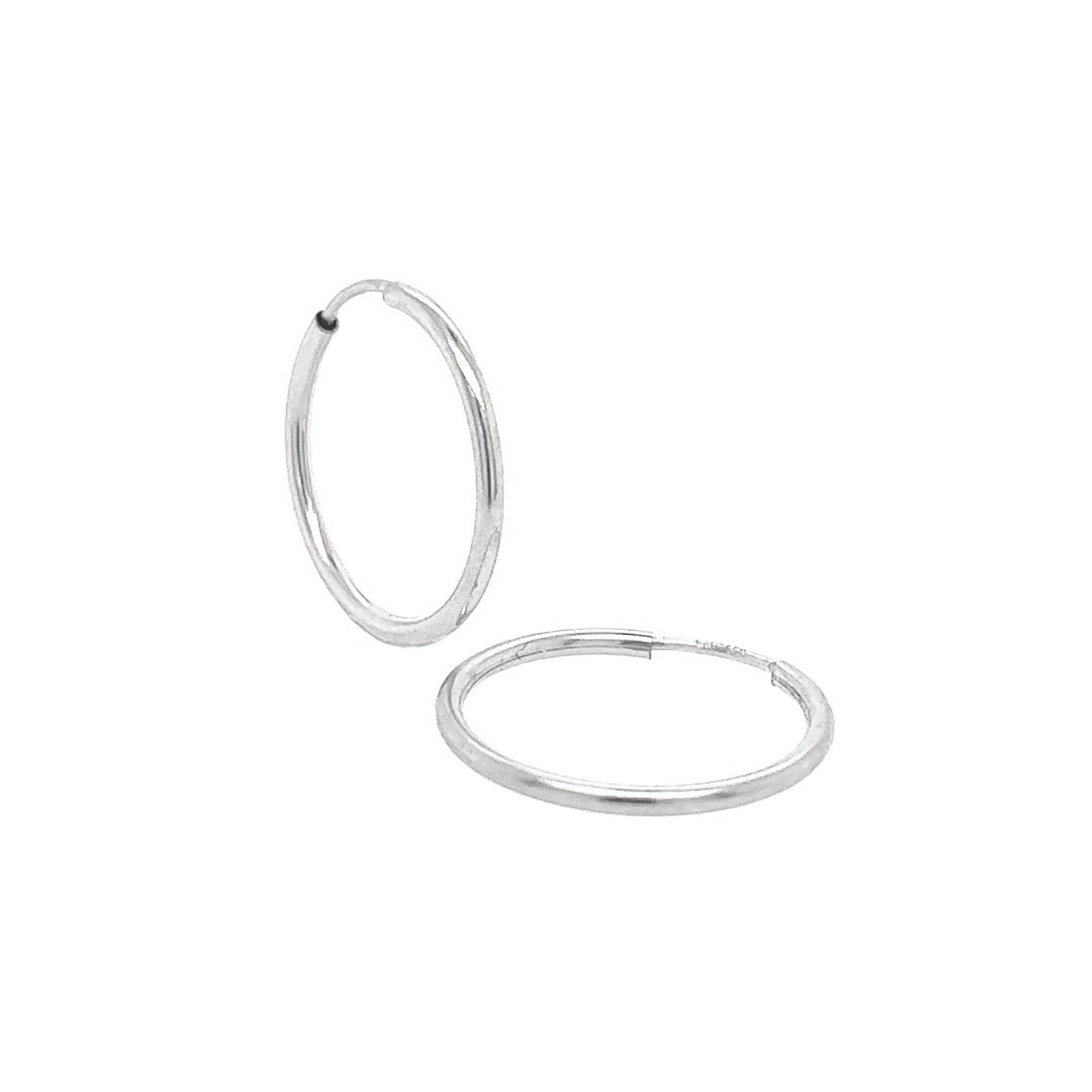 Silver Small Infinity Hoop (16mm)