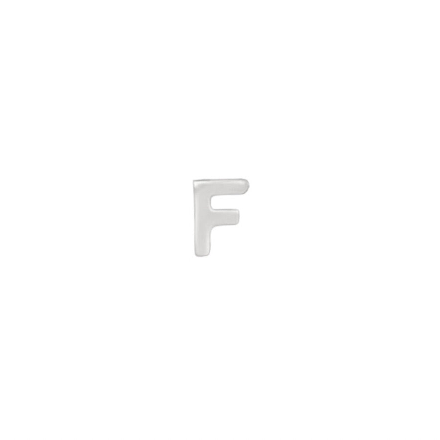 Silver Letter F