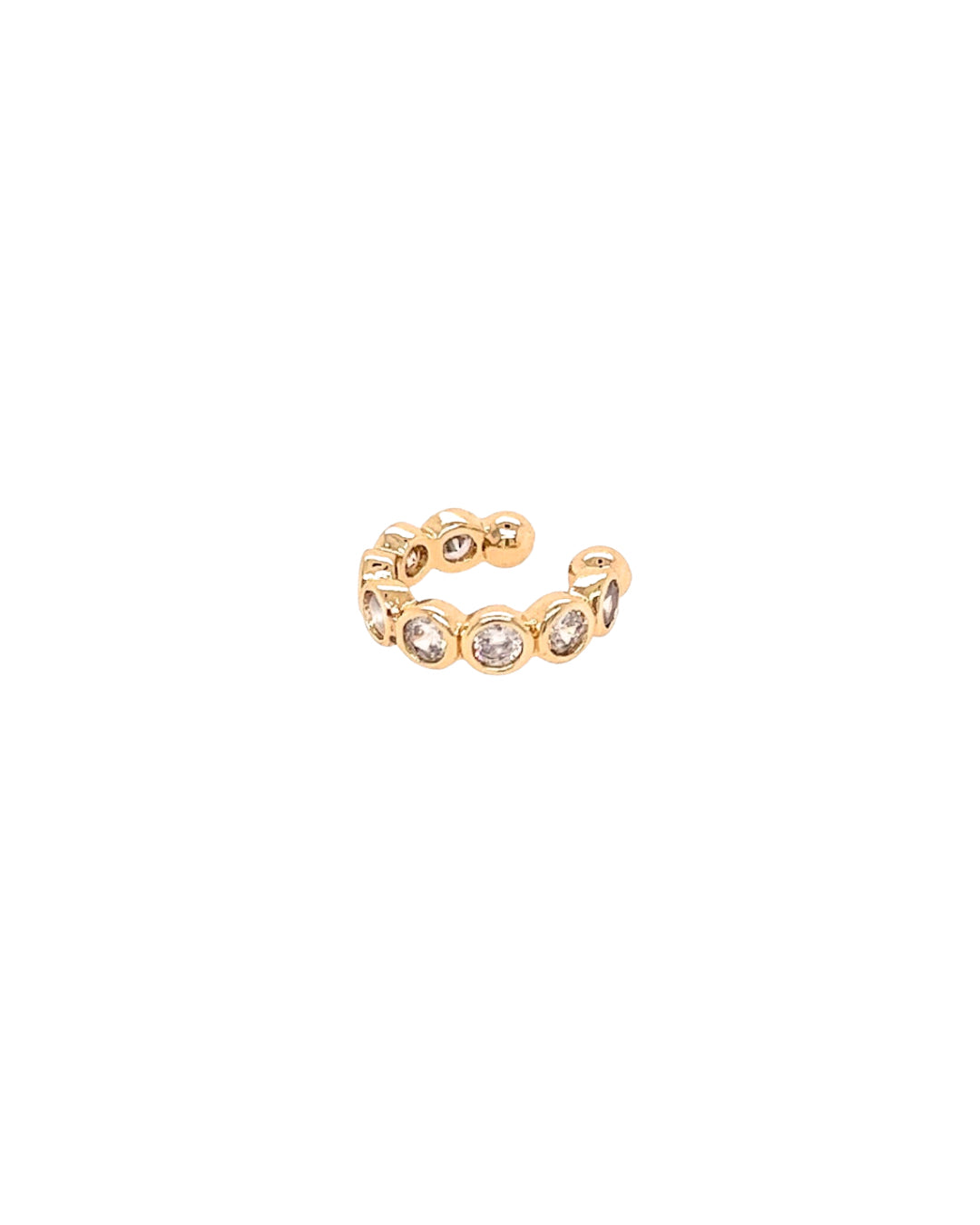 Gold Bezel Ear Cuff 