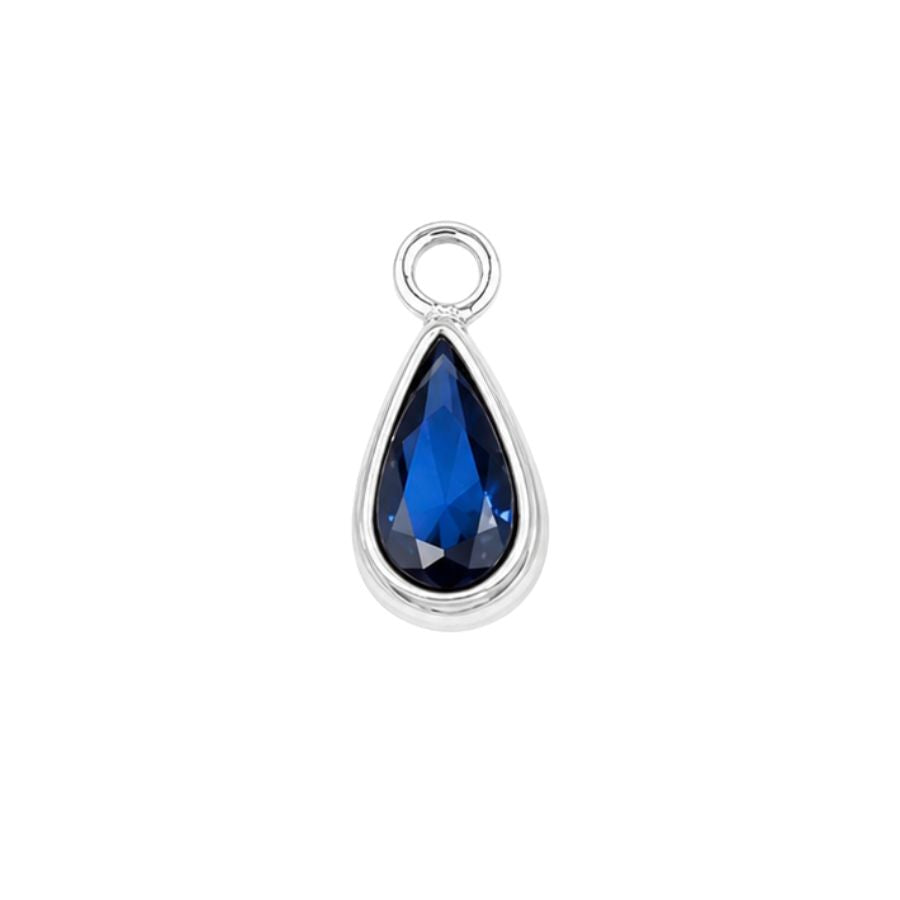 Silver September Birthstone (Teardrop)