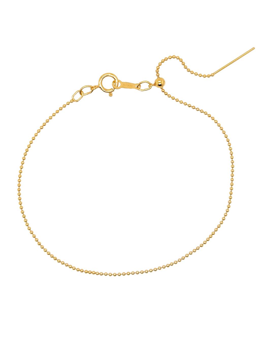 14k Gold Fill Charm Story Bead Chain Bracelet