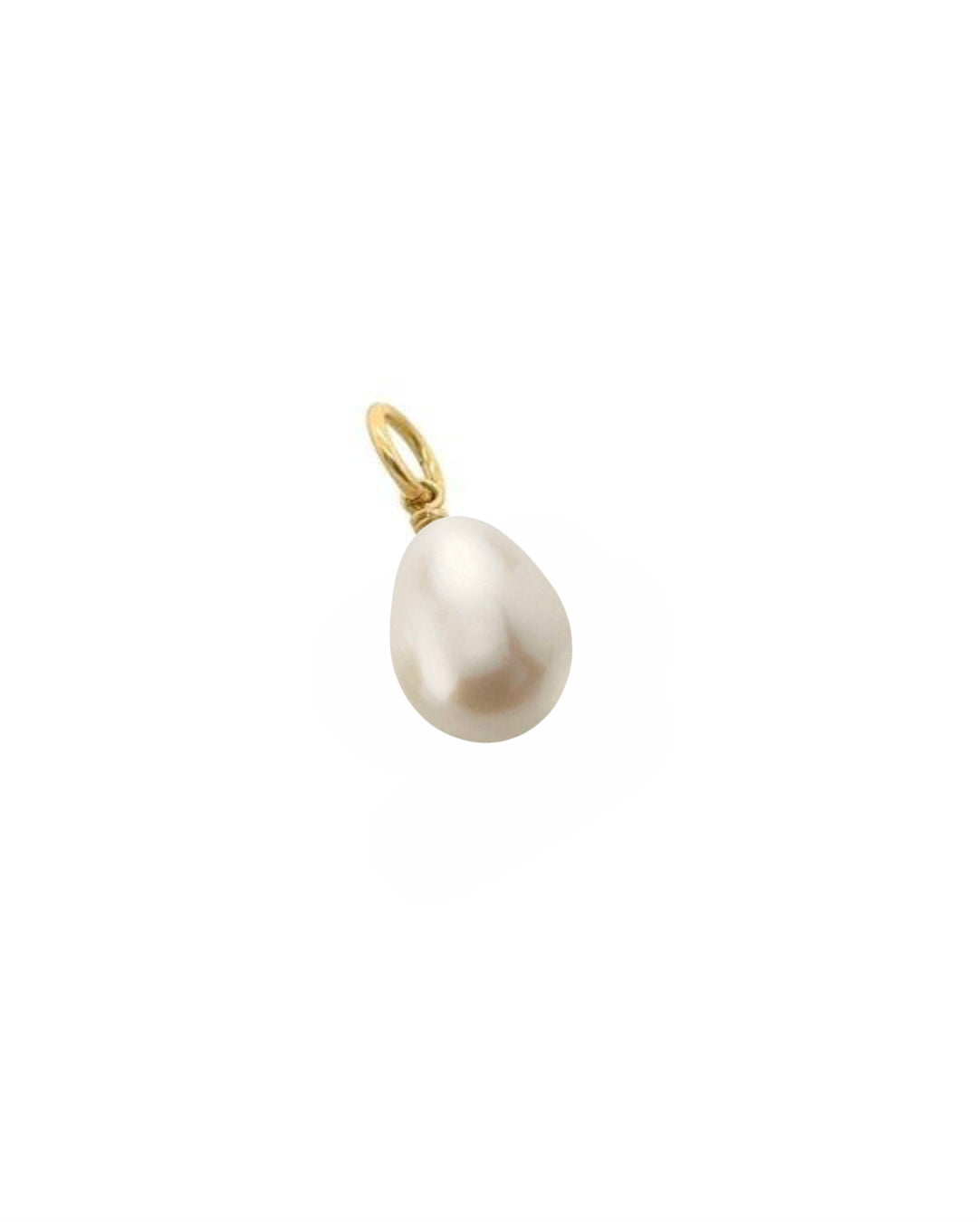 Classic pearl pendant with gold fill bail – timeless jewellery component by Romyli for creating personalised necklaces