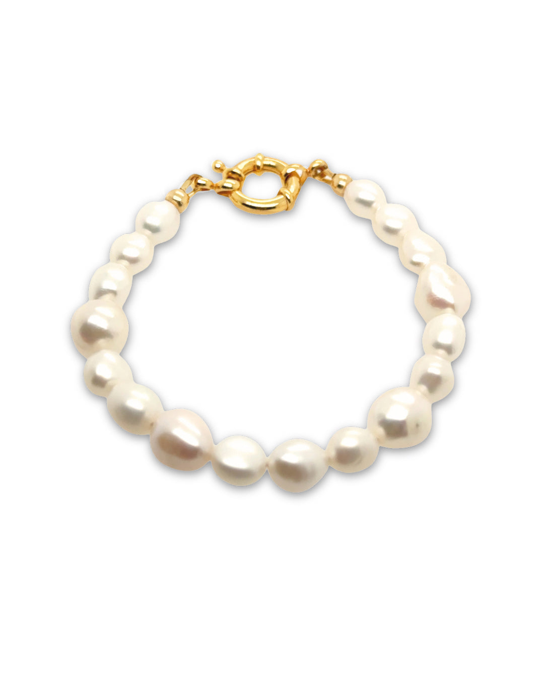 Australian-designed Baroque Pearl Bracelet featuring natural, irregular baroque pearls for a timeless, elegant look.