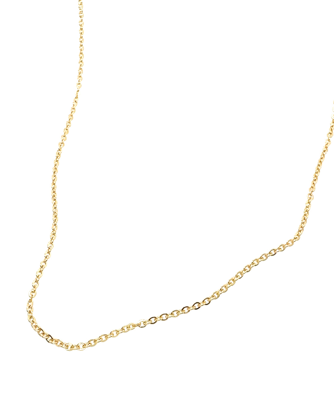 14k yellow gold fill cable chain necklace 