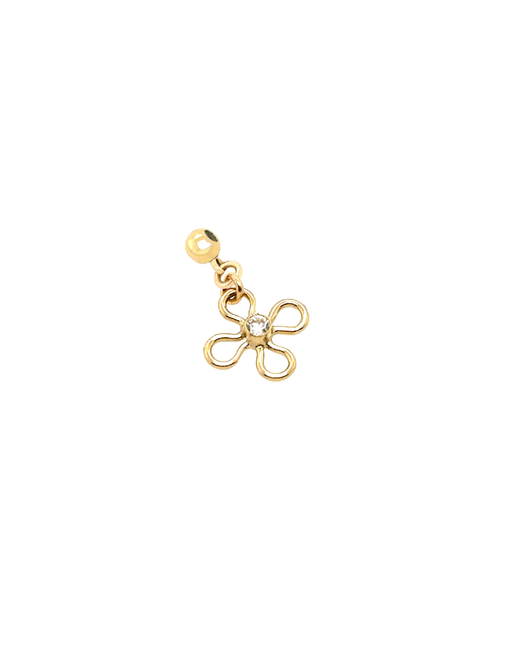 14k gold fill petal charm