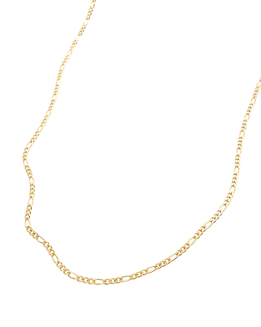14k yellow gold fill fine Figaro chain necklace 