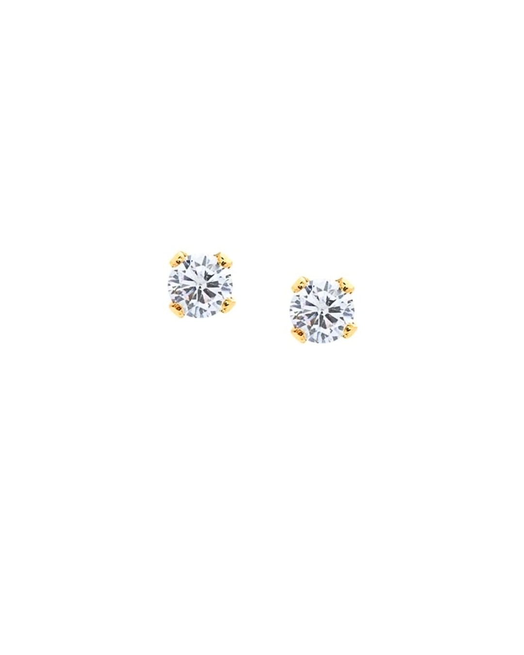 14k gold fill crystal diamond stud earring