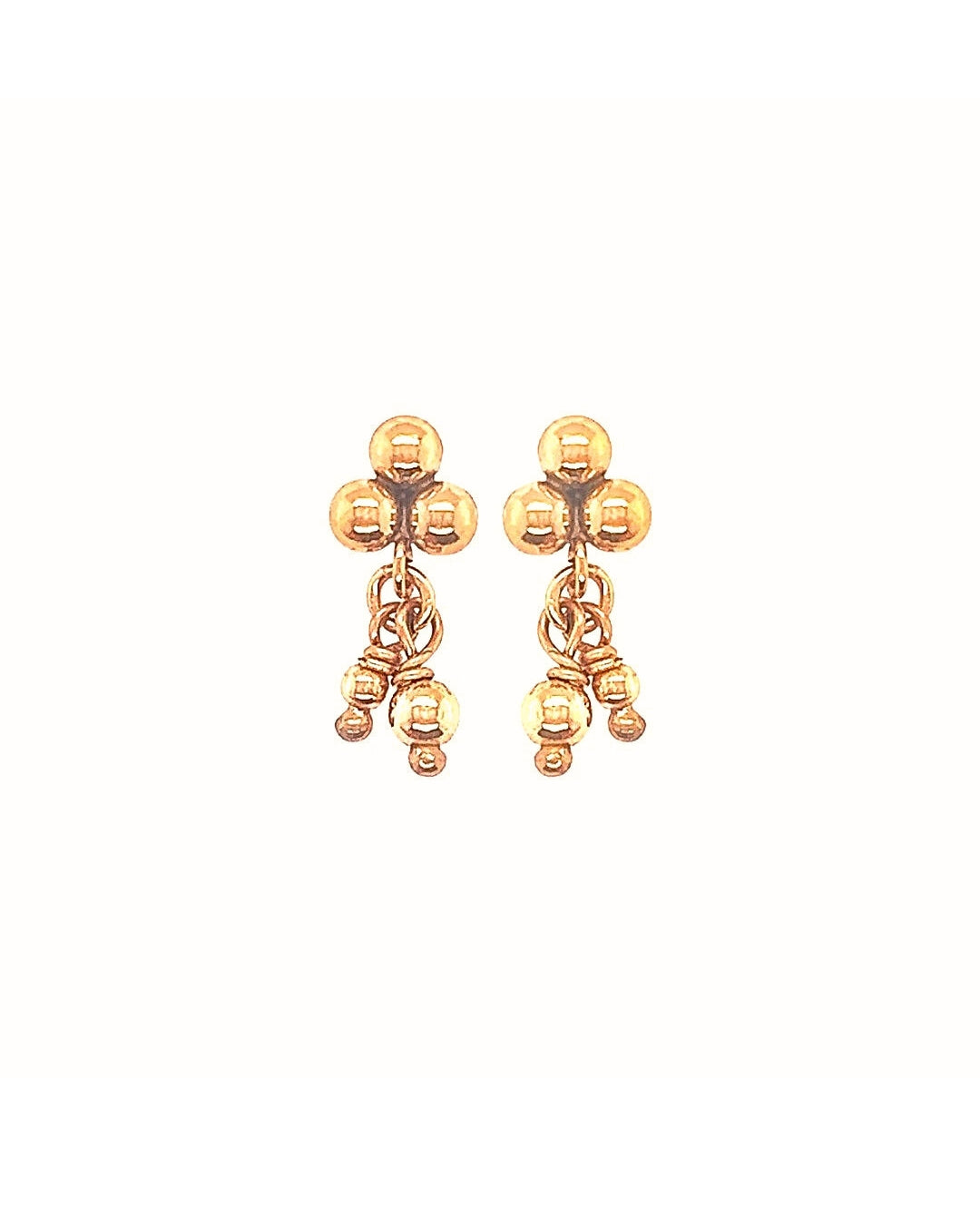 14k gold fill elemental cluster sphere earring studs
