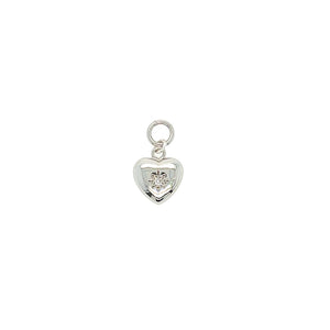 Silver Embellished Love Earring Charm