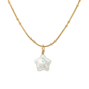 Cosmic Star Pearl Necklace