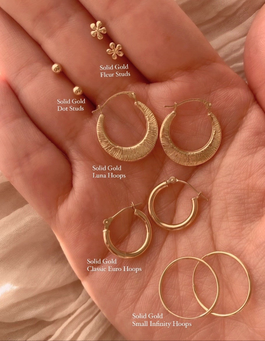 16mm Infinity Hoop Earrings