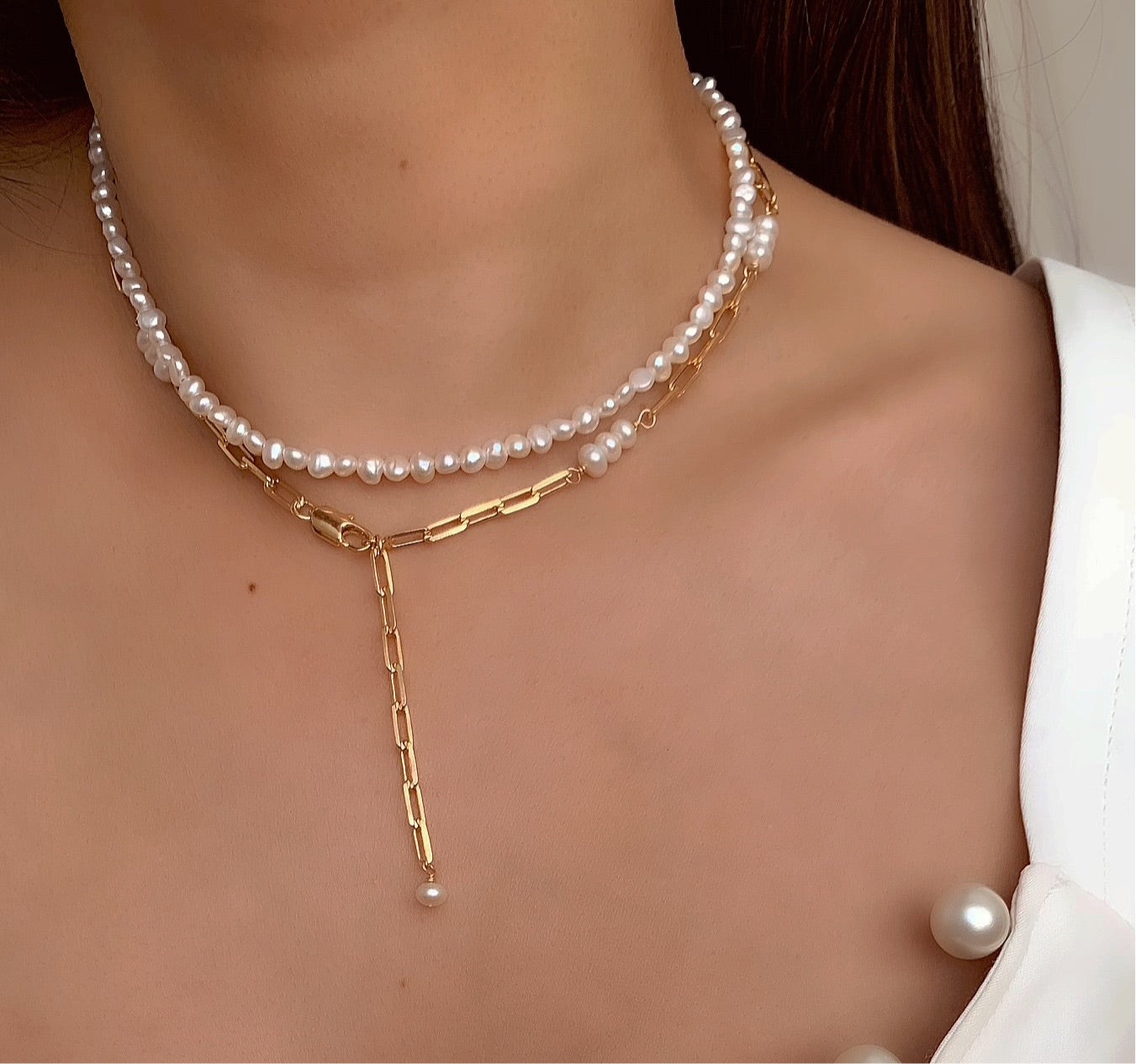 Pearl Link Choker