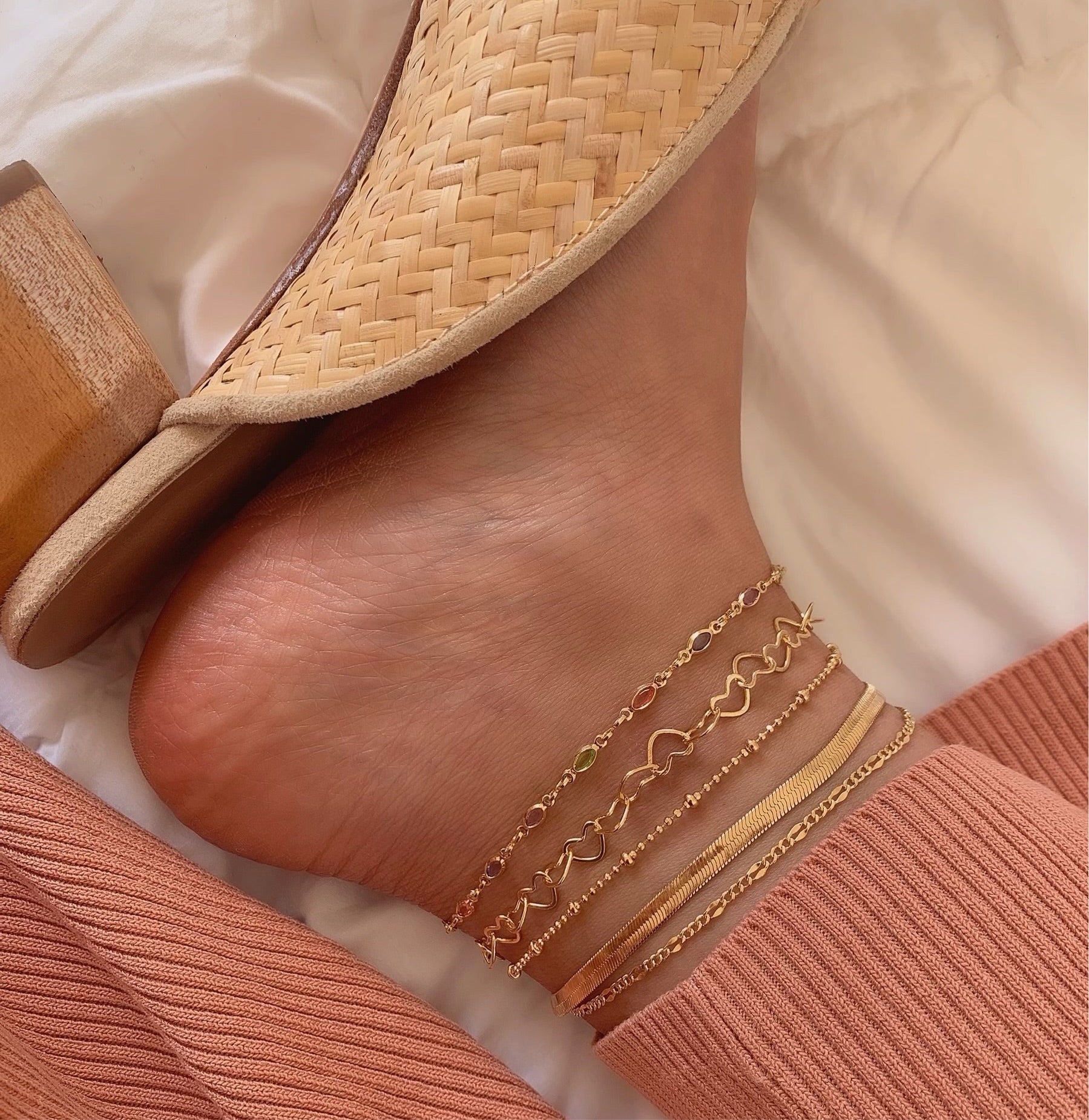 Golden Orb Anklet