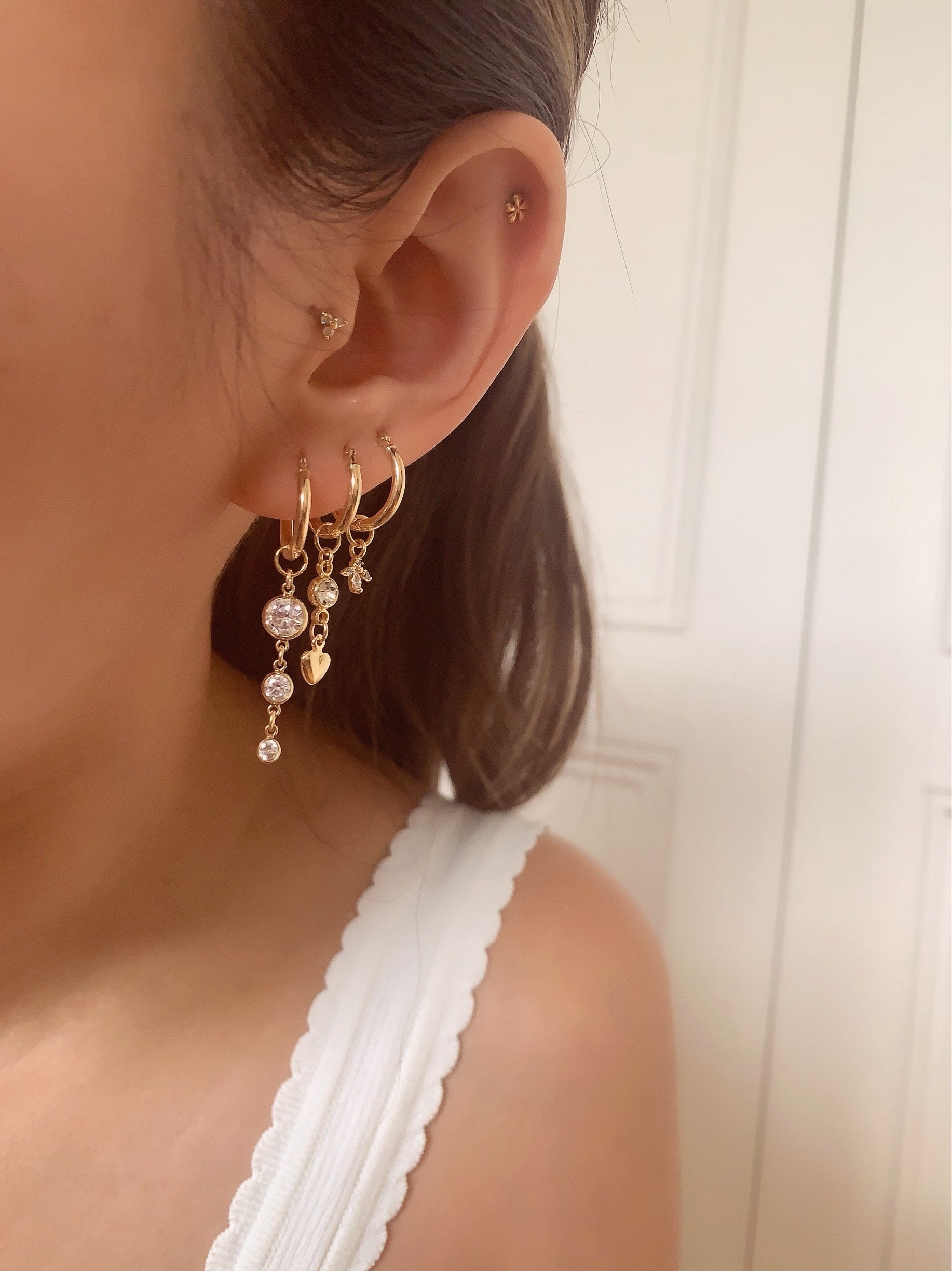 Heart Droplet Earring Charm