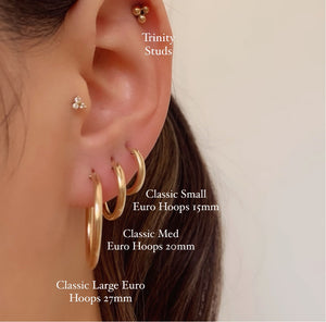 Classic Large Euro Hoops (27mm)