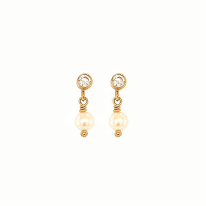 Lucent Pearl Drop Studs
