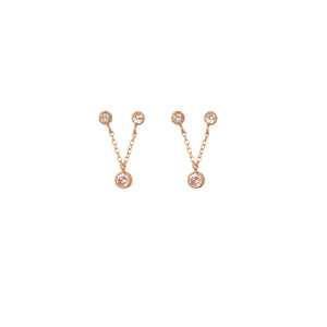 Crystal Double Studs