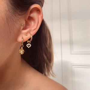 Solid Gold Dot Studs